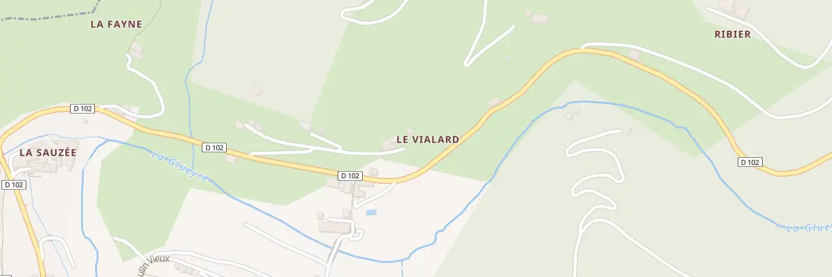 Plan du 5158 La Combe et Le Vialard à Albon-d’Ardèche