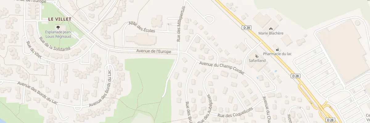 Plan du 2 Av du Champ Cordet à Torcy
