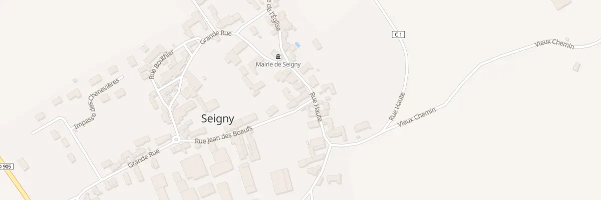 Plan du 2 Rue Jean des Boeufs à Seigny