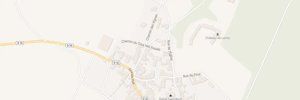 Plan du 6 Rue du Château à Larrey