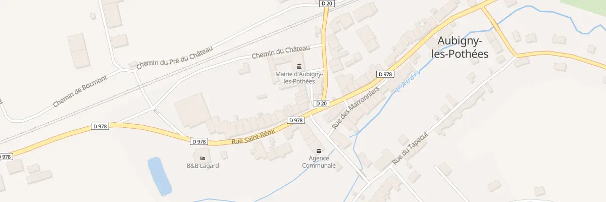 Plan du 3 Rue de l’Eglise à Aubigny-les-Pothées