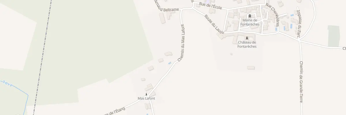 Plan du 6017 Le Paradis à Fontarèches