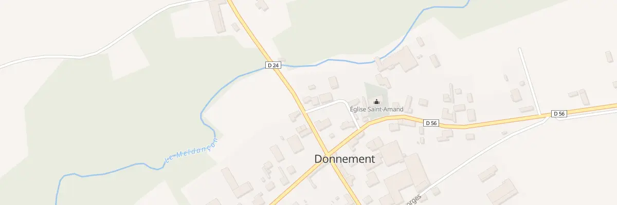 Plan du 1 Rue de la Grande Cour à Donnement