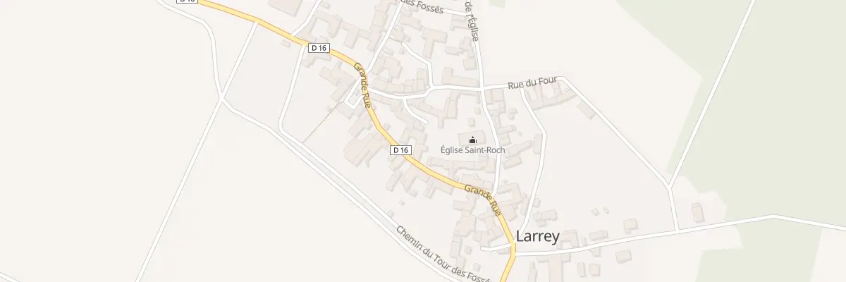 Plan du 14 Gr Grande Rue à Larrey