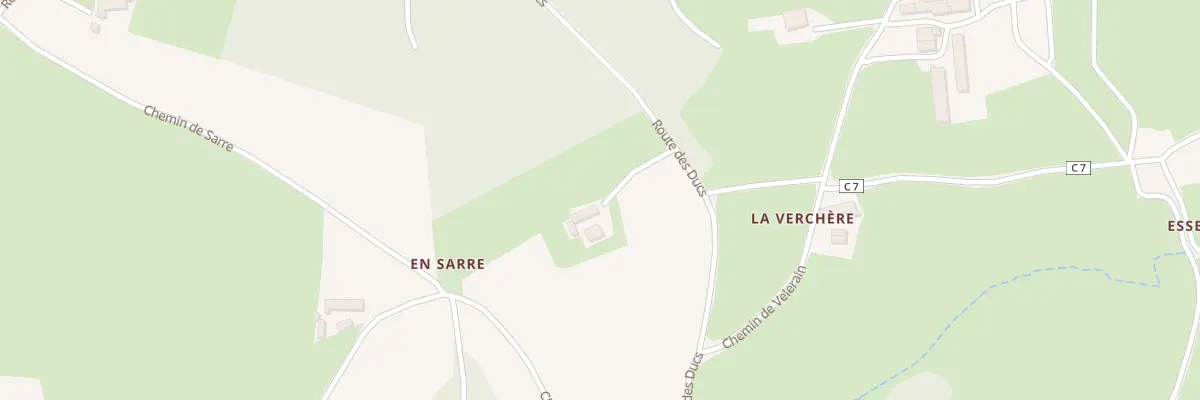 Plan du 1392 Rte des Ducs à Verosvres