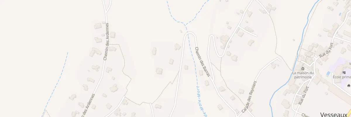 Plan du 280 Che des Barras à Vesseaux
