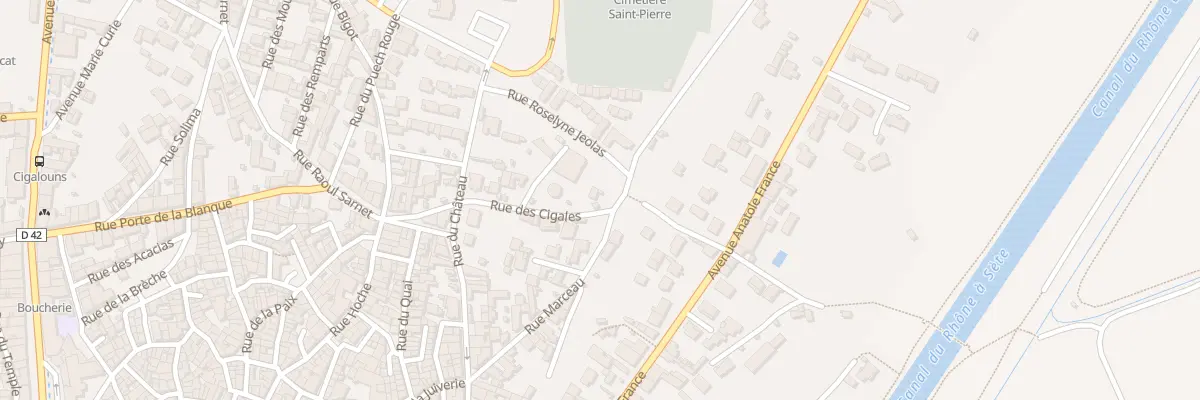 Plan du 3Q Rue des Cigales à Saint-Gilles