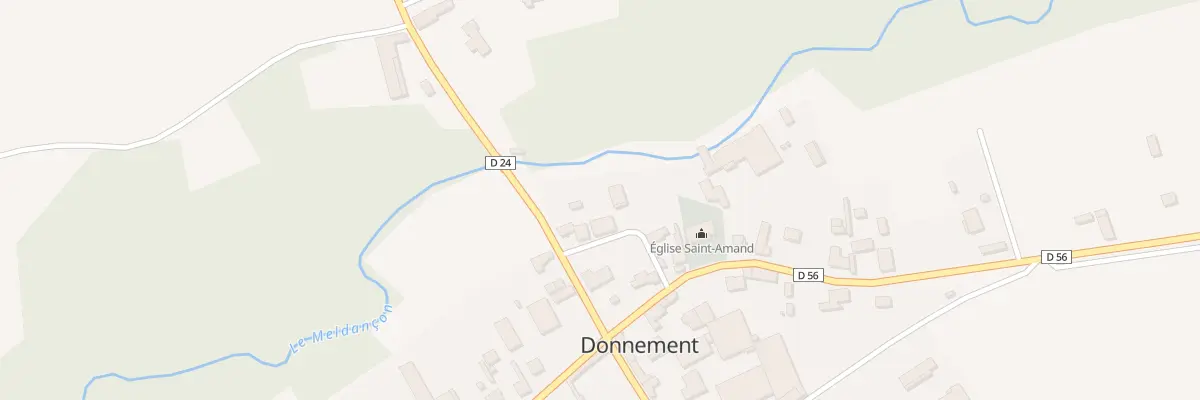 Plan du 5 Rue de la Grande Cour à Donnement