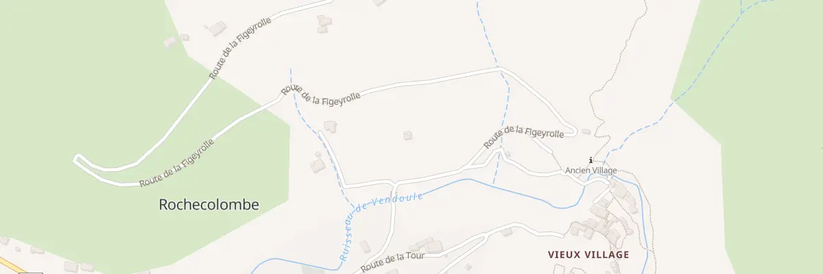 Plan du 135 Rte de la Figeyrolle à Rochecolombe