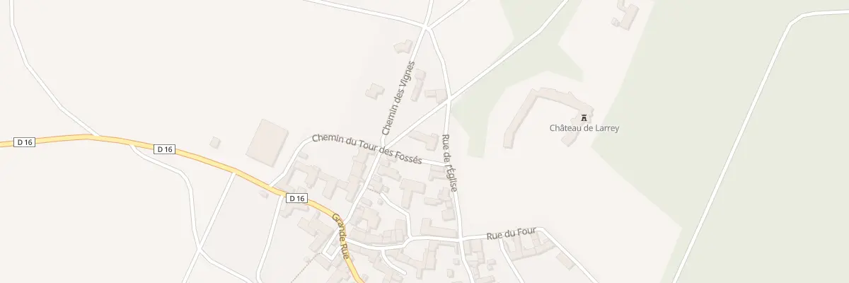 Plan du 8 Rue du Château à Larrey