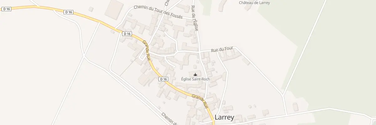Plan du 3 Rue de l’Eglise à Larrey