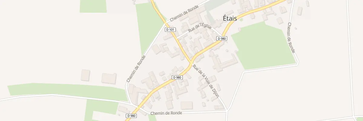 Plan du 9001 Rue de la Vierge à Étais