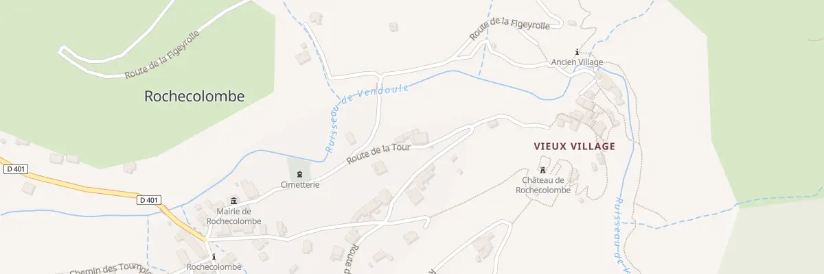 Plan du 5052 Rochecolombe à Rochecolombe