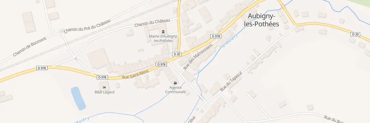 Plan du 17 Rue Saint Remi à Aubigny-les-Pothées