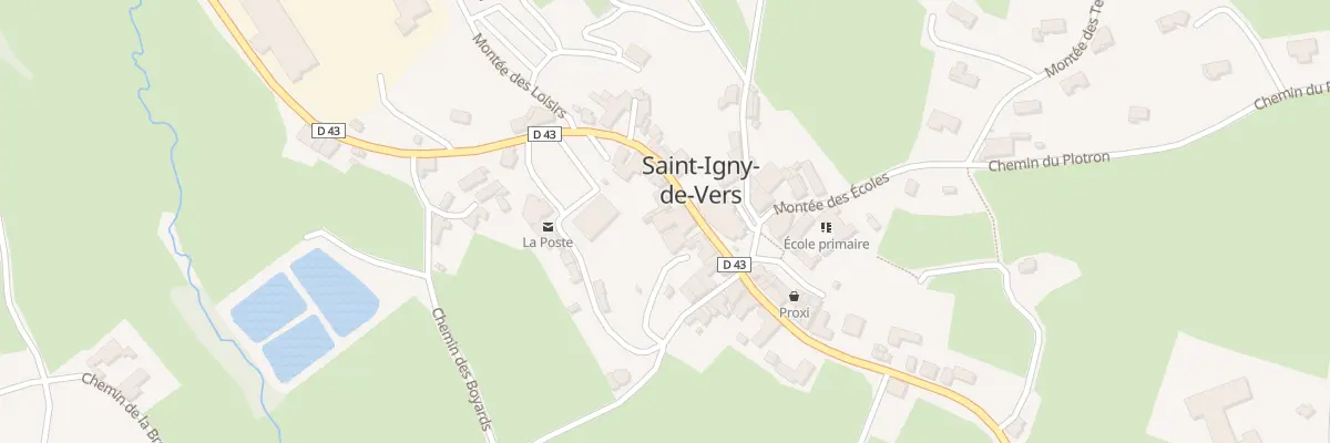 Plan du 299 Rue des Sornins à Saint-Igny-de-Vers