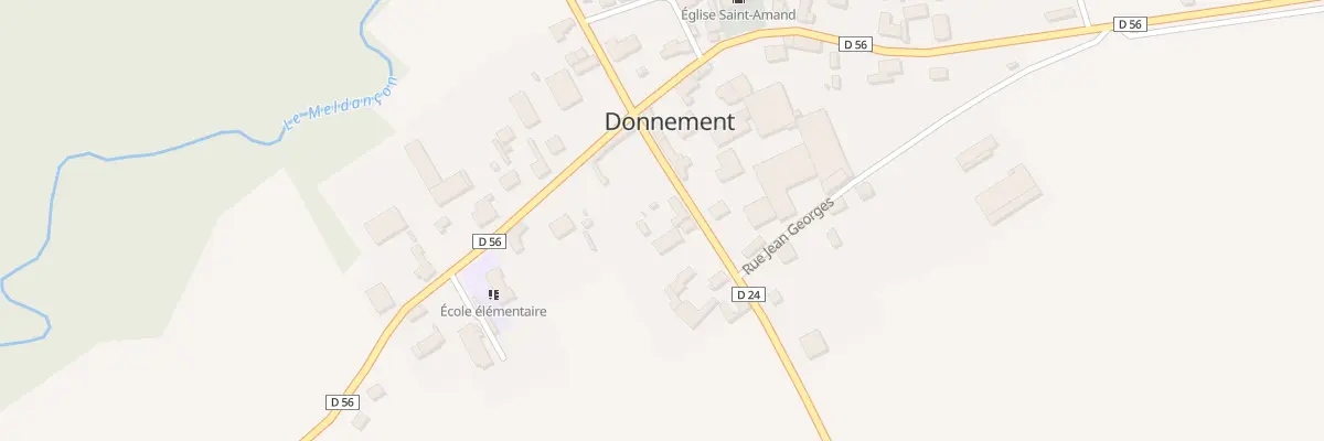 Plan du 4 Rue de Braux à Donnement