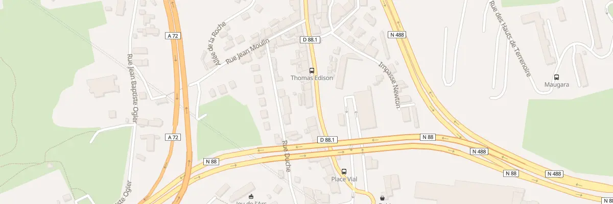 Plan du 21 Rue du Docteur Louis Destre à Saint-Étienne