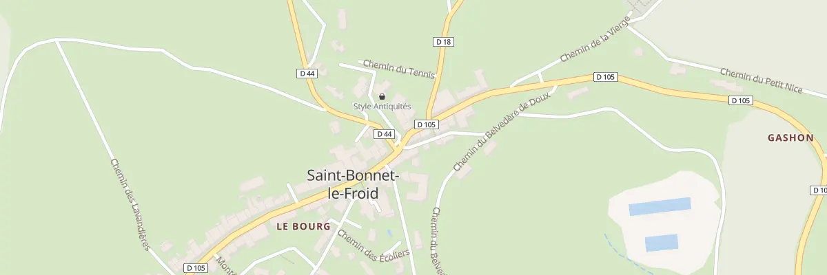 Plan du 5005 Le Bourg à Saint-Bonnet-le-Froid