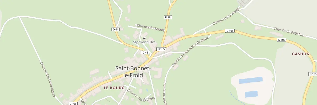 Plan du 1 Che de Doux à Saint-Bonnet-le-Froid