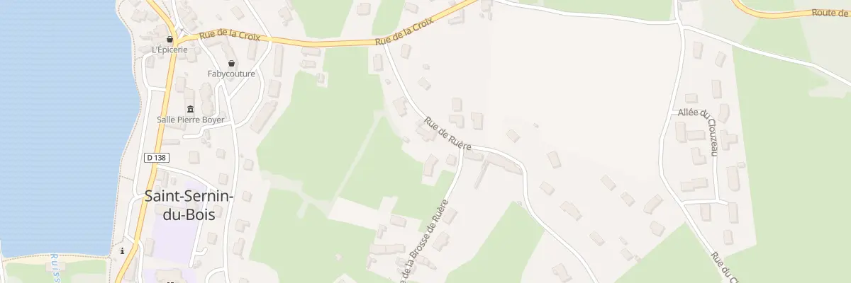 Plan du 2 Rue de Ruère à Saint-Sernin-du-Bois