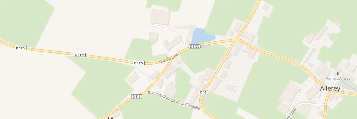 Plan du 3 Rue du Gué à Allerey