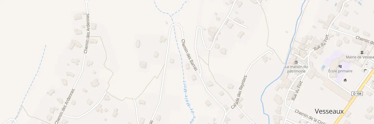 Plan du 5499 Les Beraudoux à Vesseaux