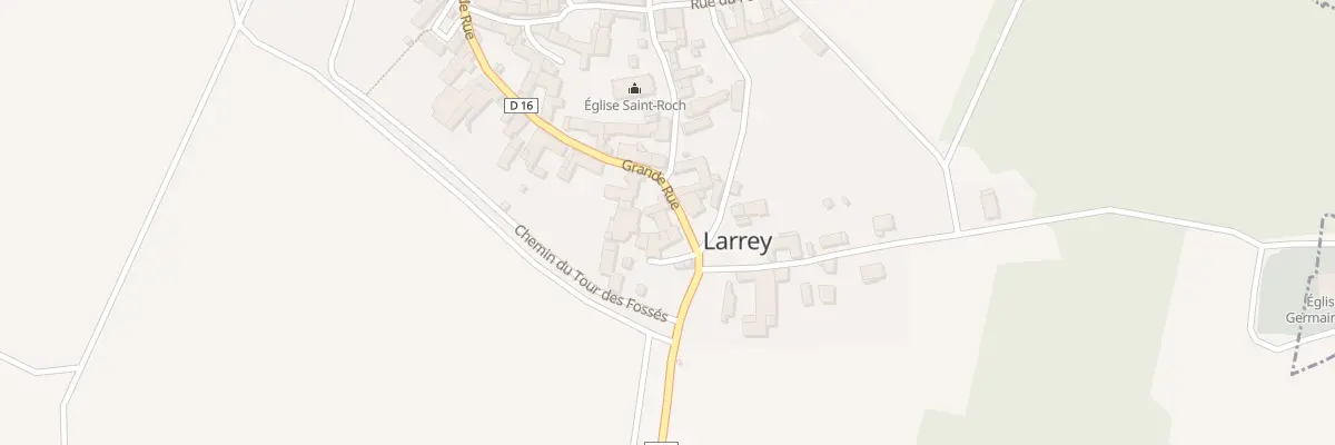 Plan du 1 Gr Grande Rue à Larrey