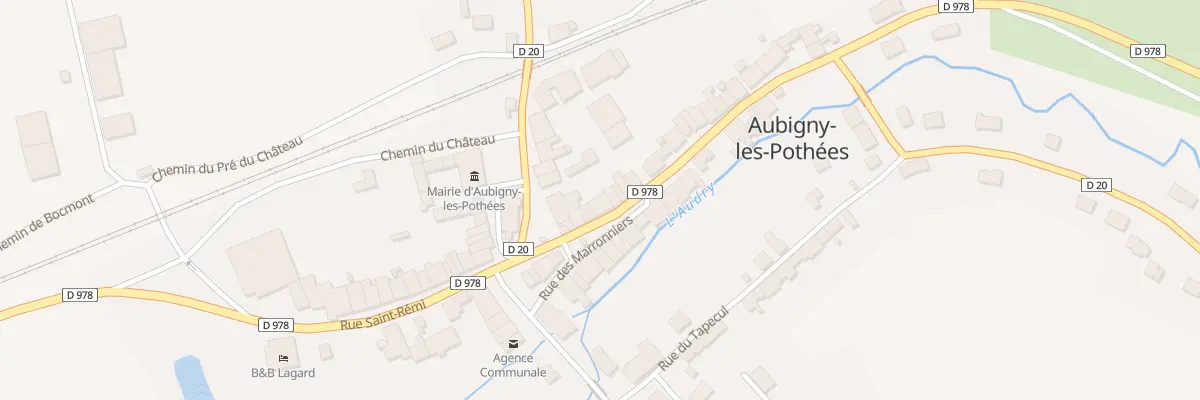 Plan du 36 Rue Saint Remi à Aubigny-les-Pothées