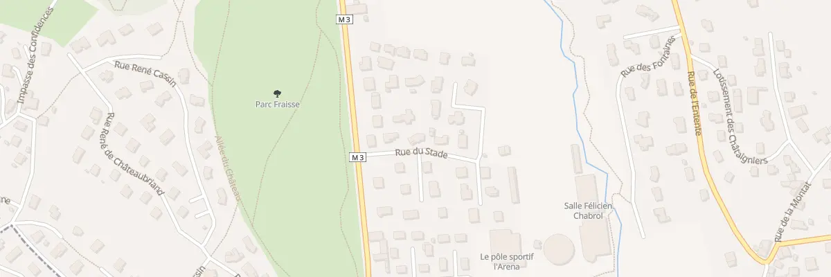 Plan du 1B Rue du Stade à Sorbiers