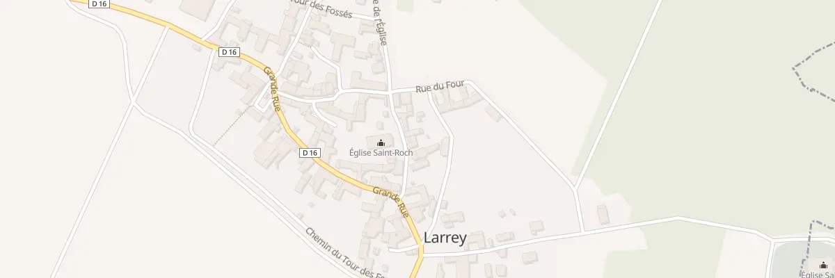 Plan du 8 Rue de l’Eglise à Larrey