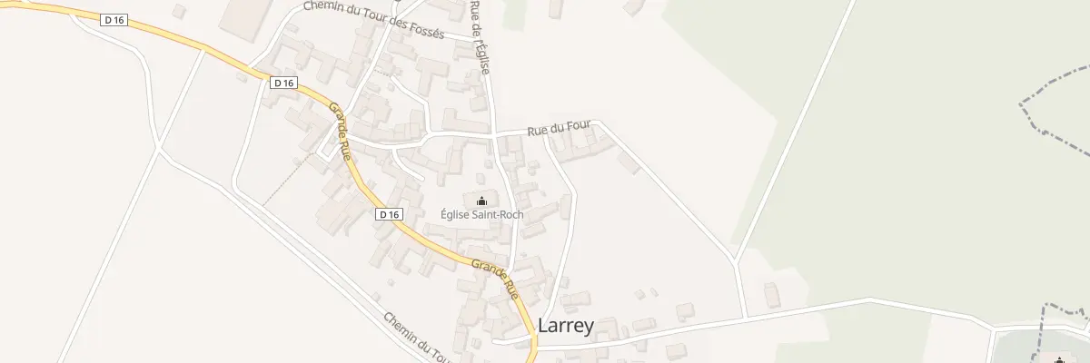 Plan du 10 Rue de l’Eglise à Larrey