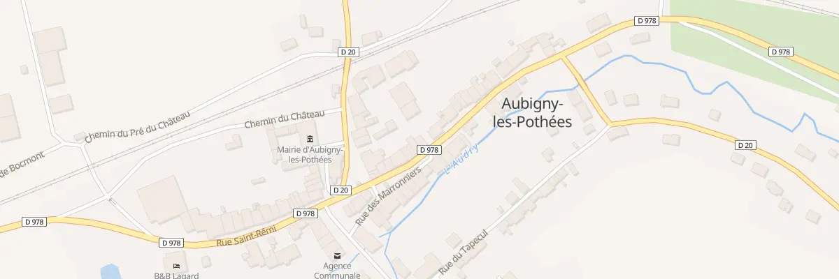 Plan du 28 Rue Saint Remi à Aubigny-les-Pothées
