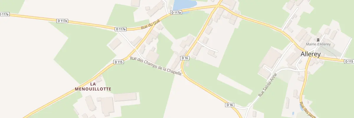 Plan du 20 Rue des Puits à Allerey