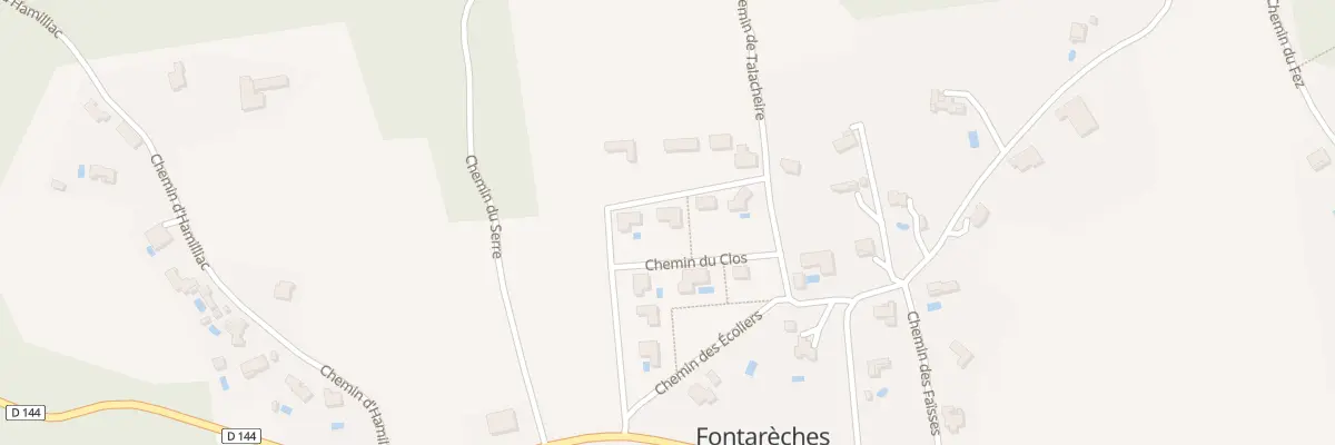 Plan du 209 Che du Plan de Clastre à Fontarèches