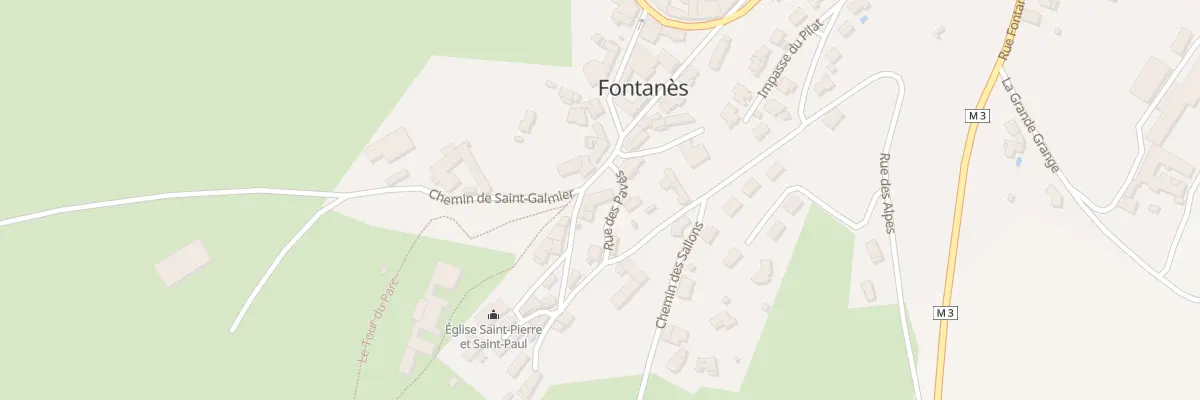 Plan du 1 Rue des Acacias à Fontanès