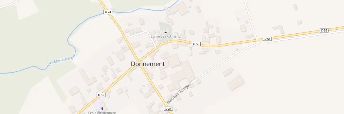 Plan du 6 Rue Saint Amant à Donnement