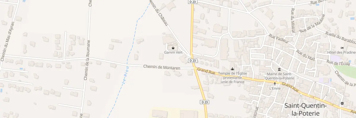 Plan du 341 Rte de St Laurent La Vernede à Saint-Quentin-la-Poterie