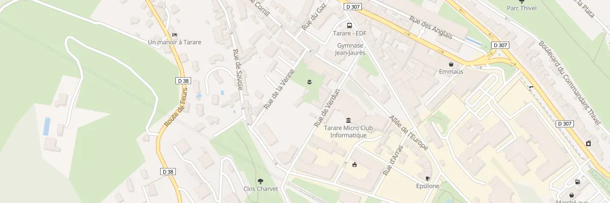 Plan du 11 Rue DE VERDUN à Tarare