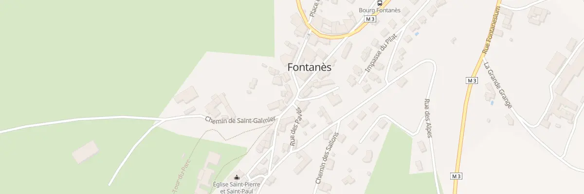 Plan du 2 Rue des Acacias à Fontanès