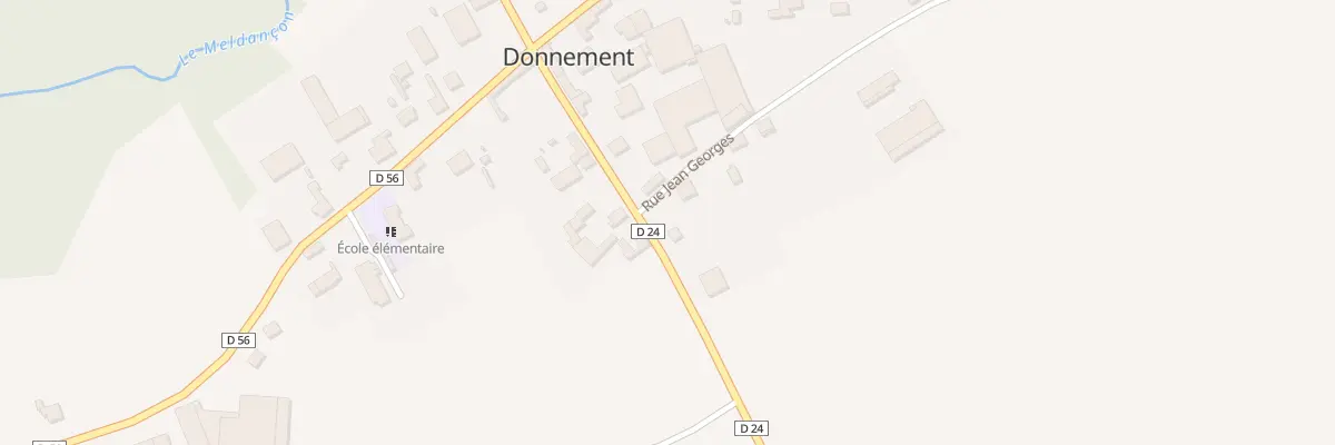 Plan du 7 Rue de Braux à Donnement