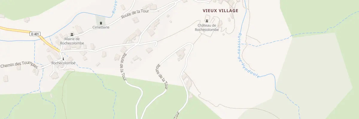 Plan du 1200 Rte de la Tour à Rochecolombe
