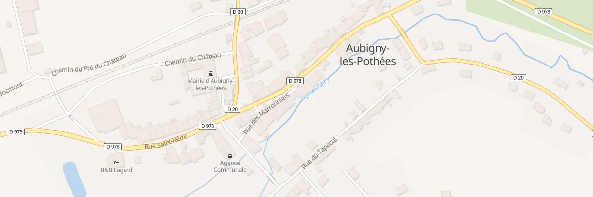 Plan du 20 Rue des Marronniers à Aubigny-les-Pothées