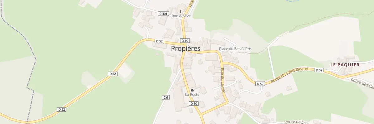 Plan du 459 Grande Rue à Propières