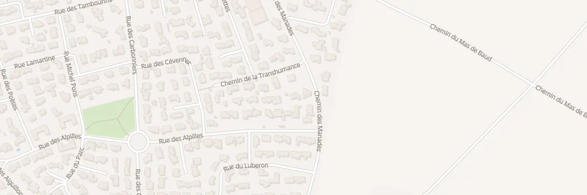 Plan du 282 Che des Manades à Bouillargues