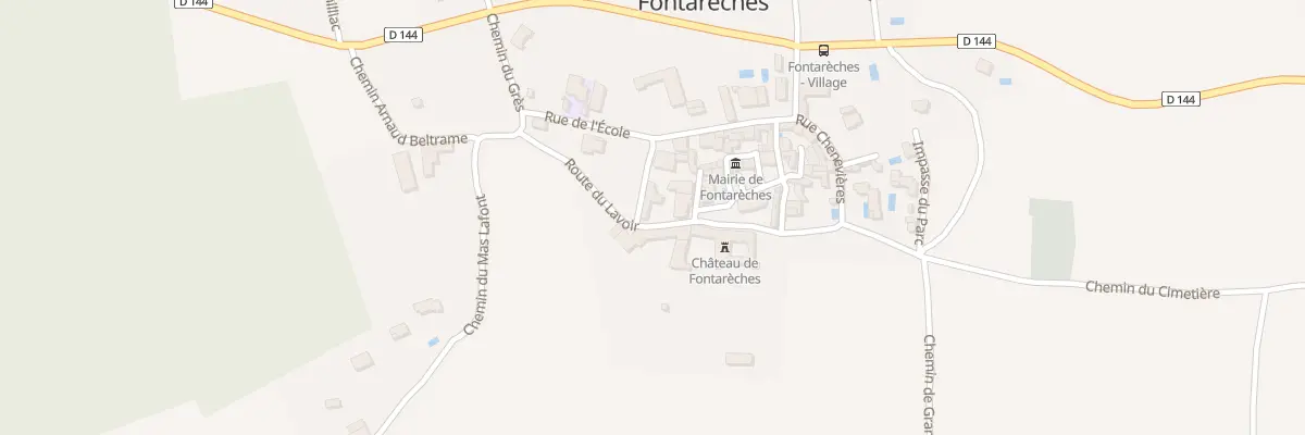 Plan du 6023 Le Village à Fontarèches