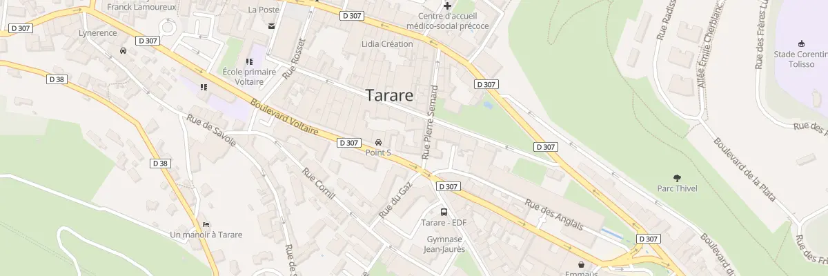Plan du 17 Rue PIERRE SEMARD à Tarare