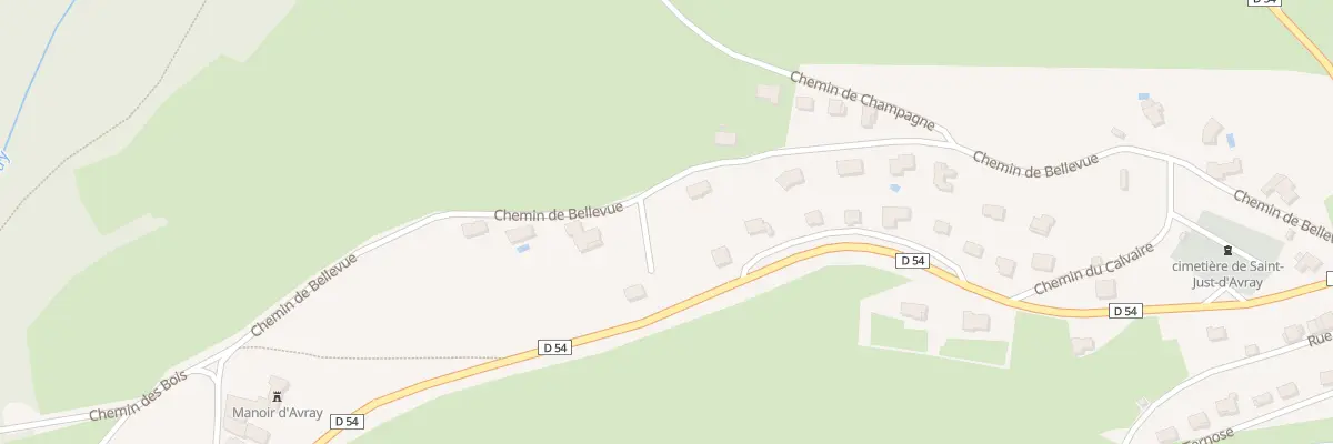 Plan du 621 Che de Bellevue à Saint-Just-d’Avray