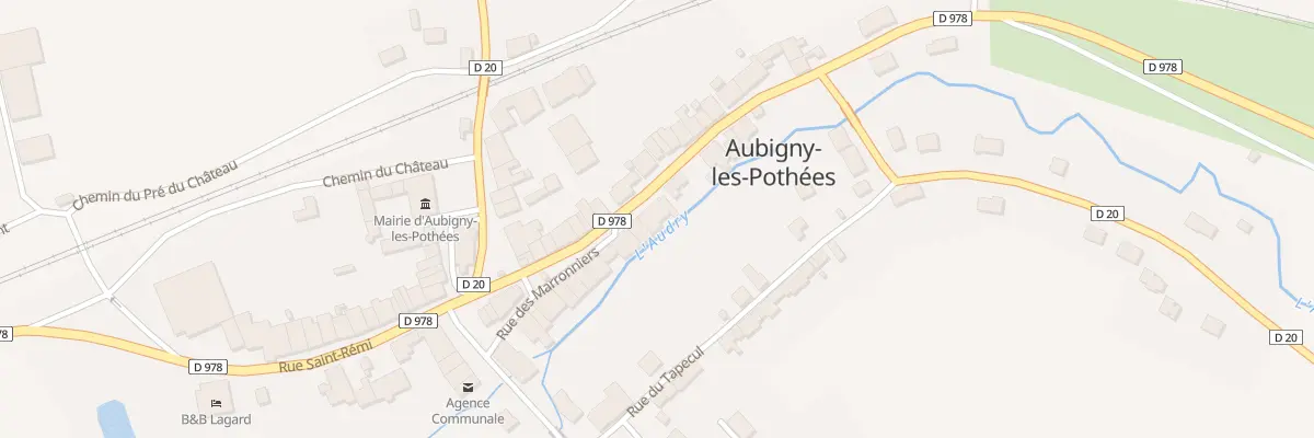 Plan du 9 Rue Saint Remi à Aubigny-les-Pothées