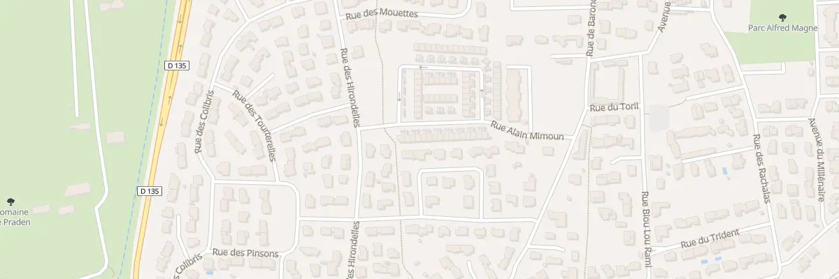 Plan du 25 Rue Alain Mimoun à Marguerittes