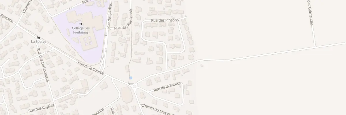 Plan du 2 Rue des Aigrettes à Bouillargues